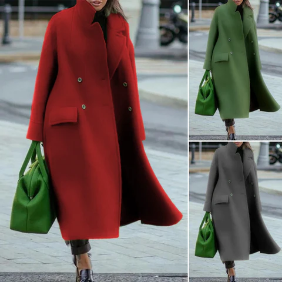 Damen Lange Winter Warme Mantel | Trench
