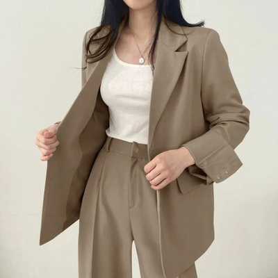 Damen Modischer Zweiteiliger Set | Arbeitskleidung