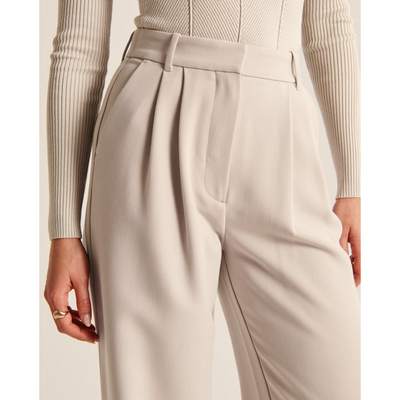 Damen Weite Beine Hosen | Hohe Taille