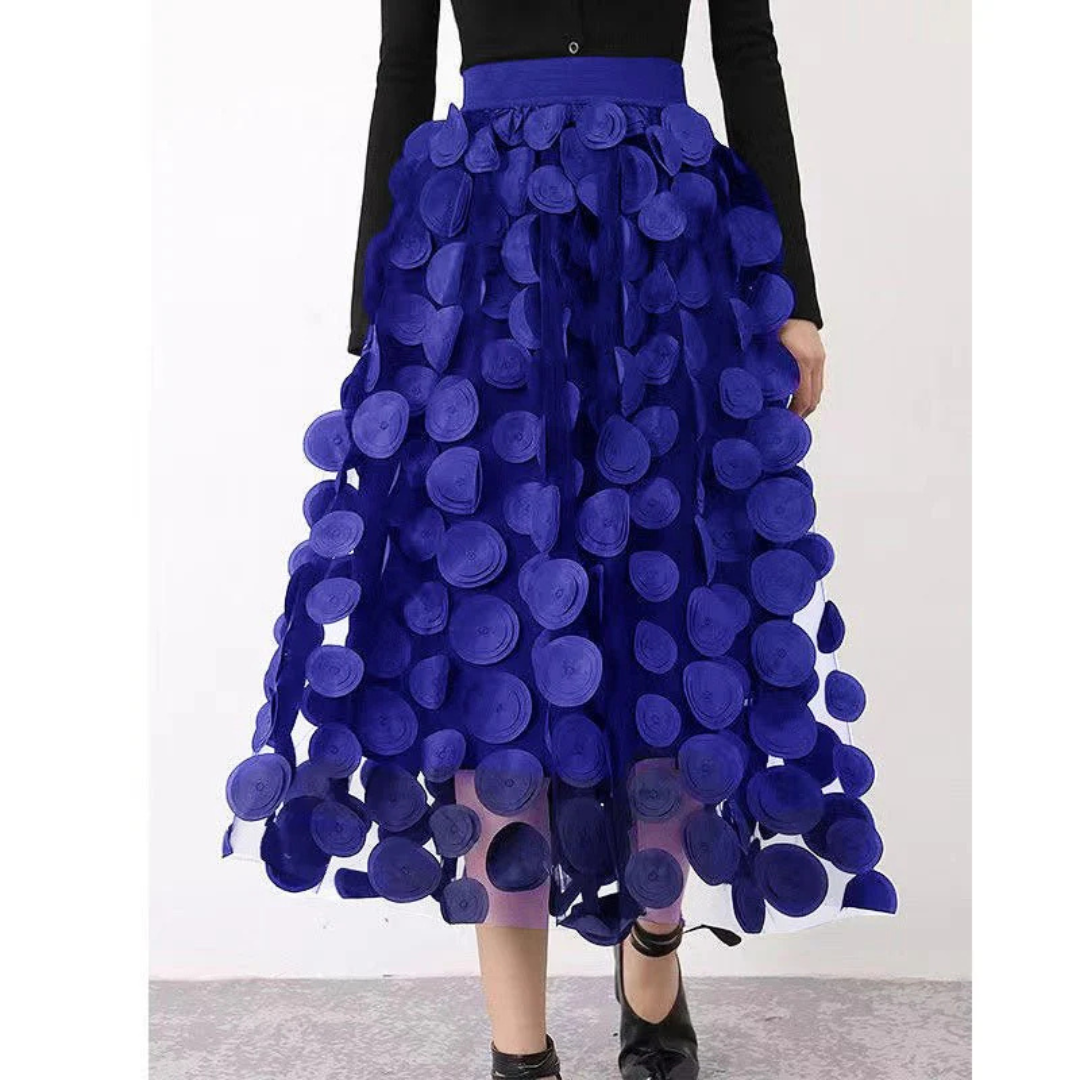 Damen A Linie Midi Rock | Elegante