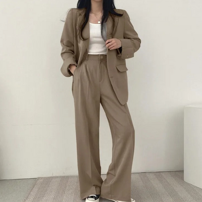 Damen Modischer Zweiteiliger Set | Arbeitskleidung