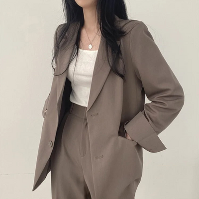 Damen Modischer Zweiteiliger Set | Arbeitskleidung