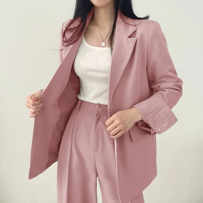 Damen Modischer Zweiteiliger Set | Arbeitskleidung