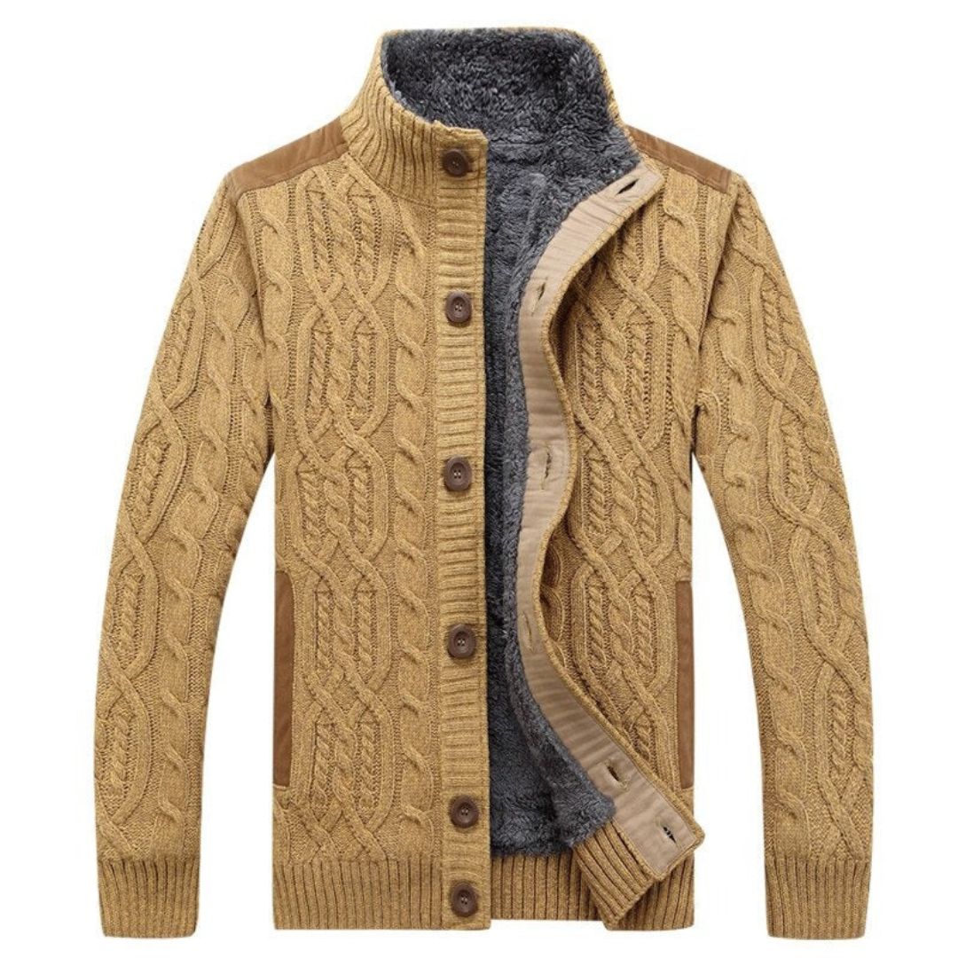 Herren Winter Langarm Strick Strickjacke | Warme