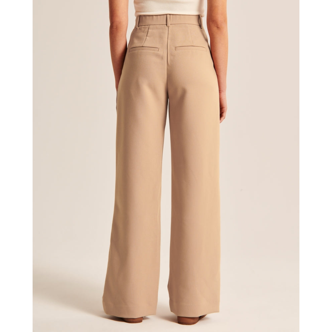 Damen Weite Beine Hosen | Hohe Taille
