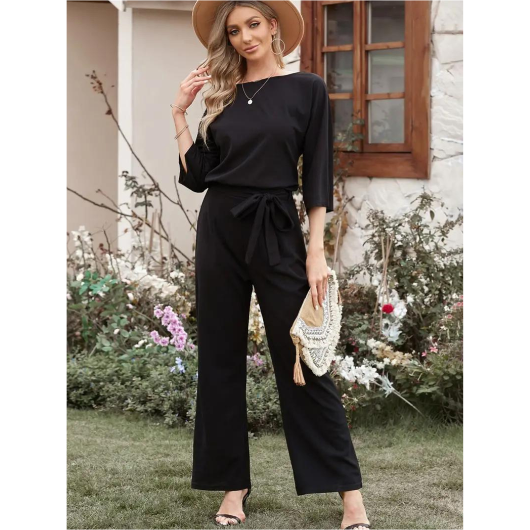 Damen Elegante Jumpsuit | Weites Bein