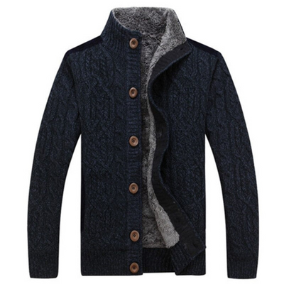 Herren Winter Langarm Strick Strickjacke | Warme