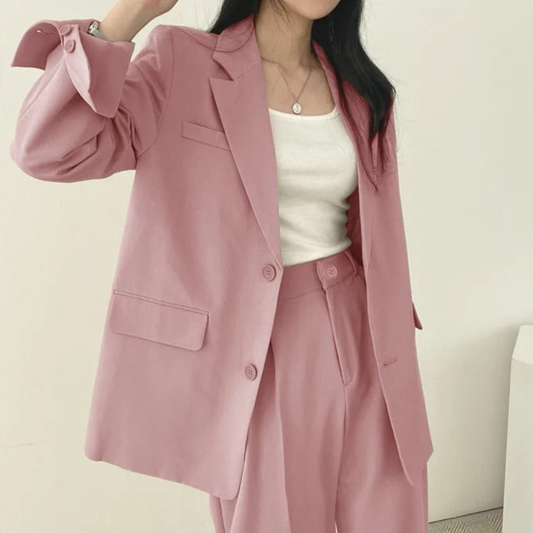 Damen Modischer Zweiteiliger Set | Arbeitskleidung
