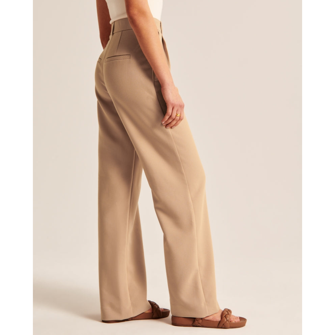 Damen Weite Beine Hosen | Hohe Taille