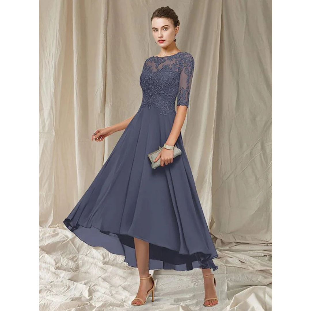 Damen Elegante Eine Linie Kleid | Midi