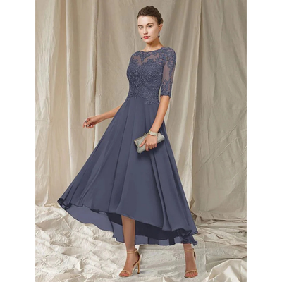 Damen Elegante Eine Linie Kleid | Midi