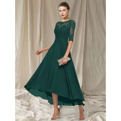 Damen Elegante Eine Linie Kleid | Midi