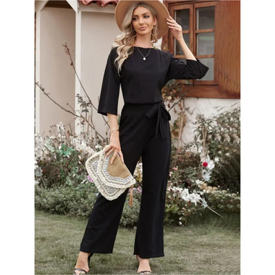 Damen Elegante Jumpsuit | Weites Bein