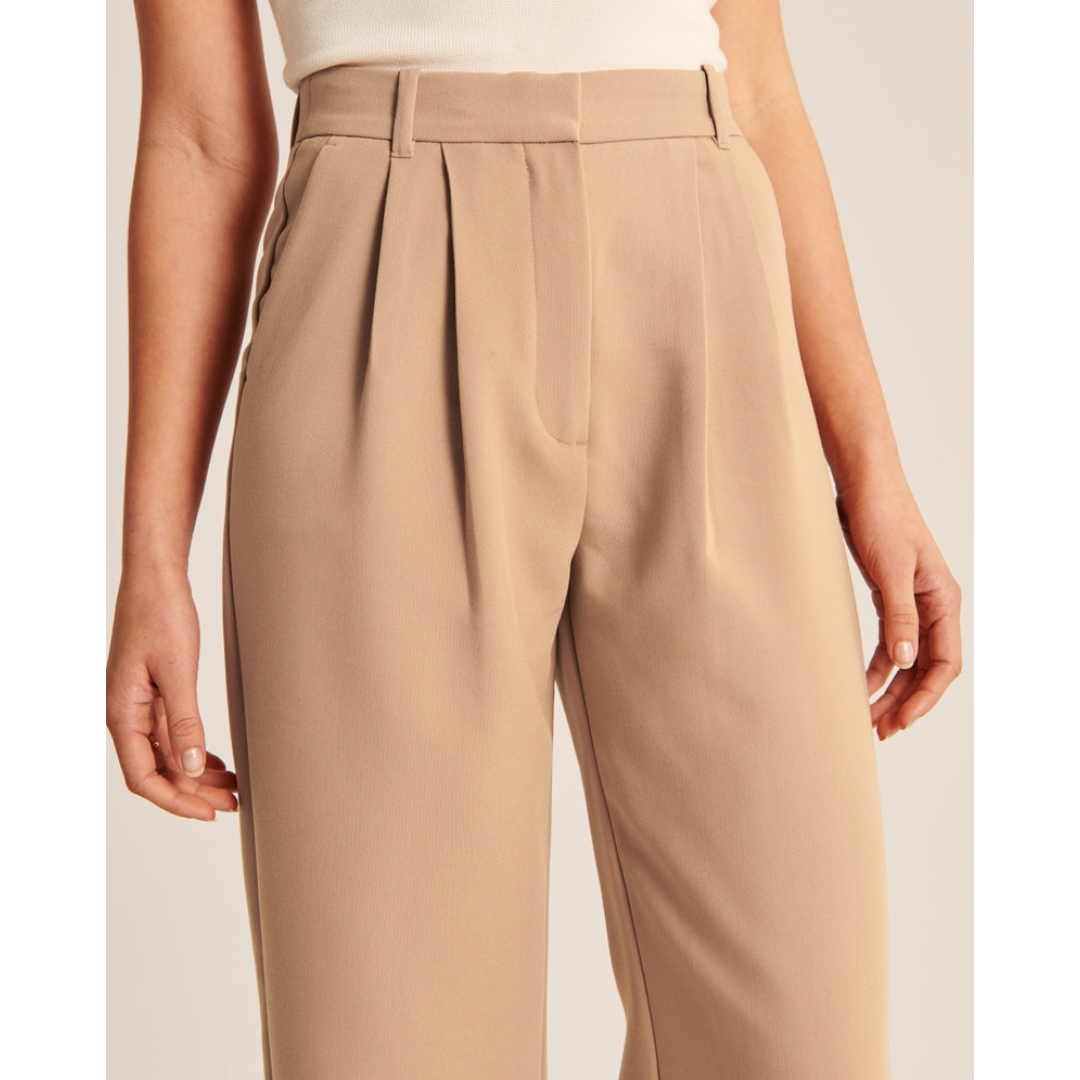 Damen Weite Beine Hosen | Hohe Taille