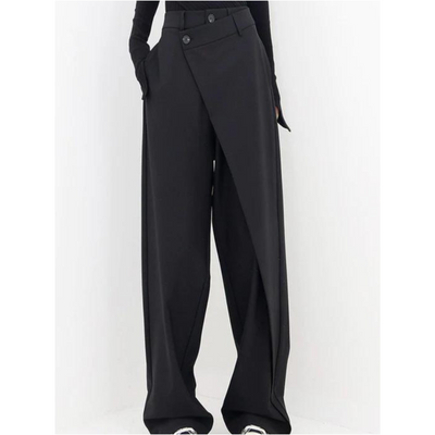 Damen Asymmetrische Weite Hosen | Hohe Taille