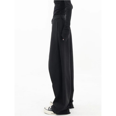 Damen Asymmetrische Weite Hosen | Hohe Taille