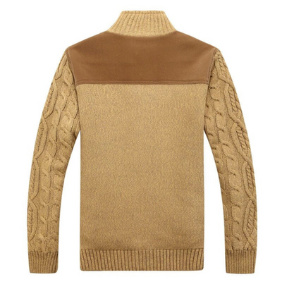 Herren Winter Langarm Strick Strickjacke | Warme