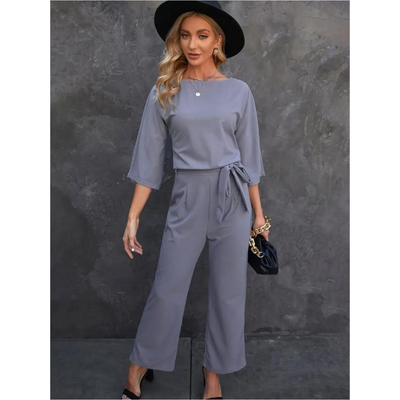 Damen Elegante Jumpsuit | Weites Bein
