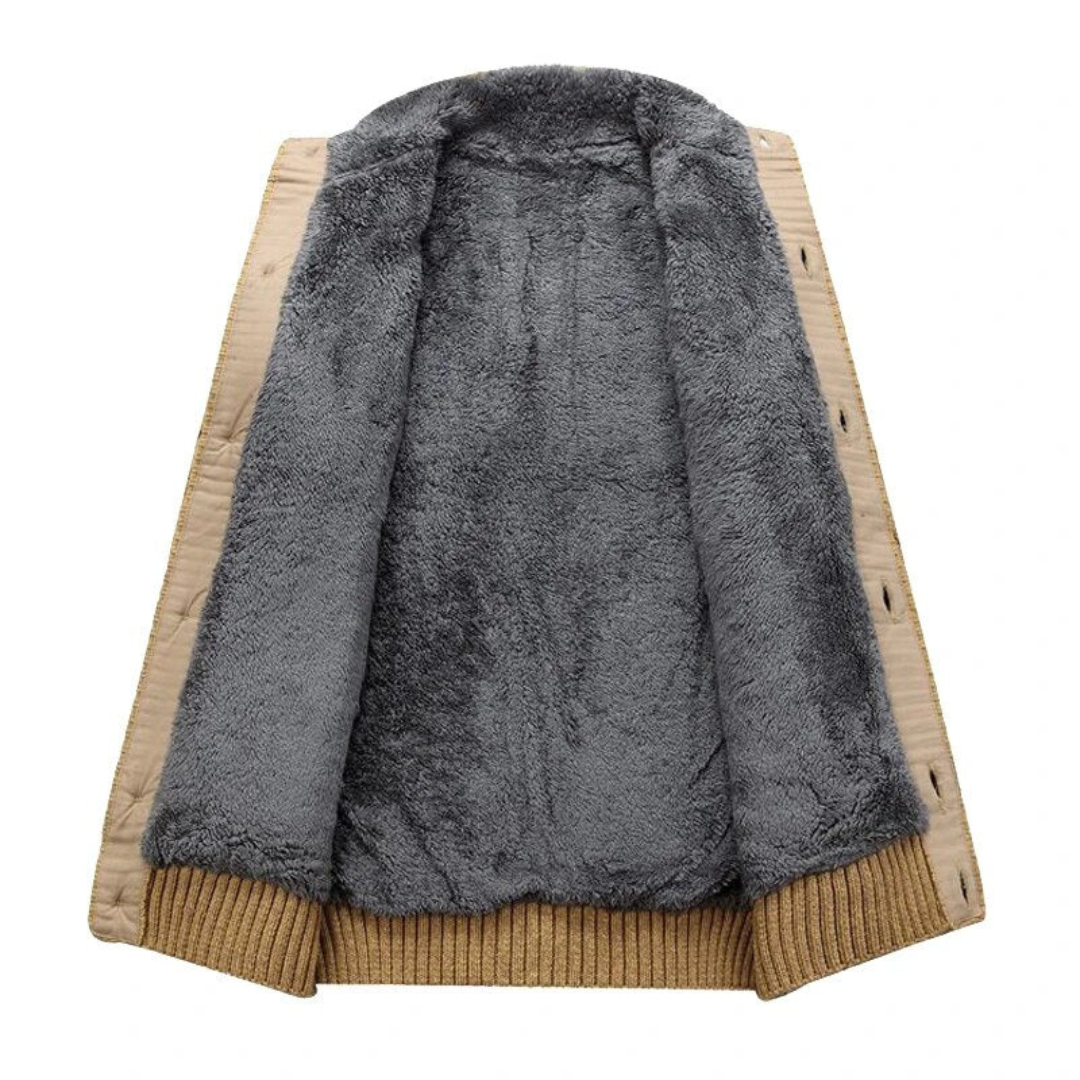 Herren Winter Langarm Strick Strickjacke | Warme