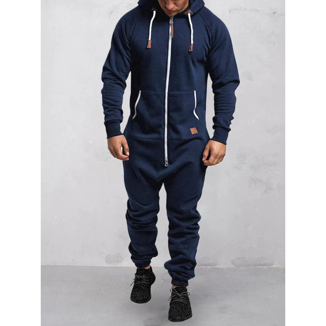 Herren Bequeme Warme Jumpsuit | Kapuze