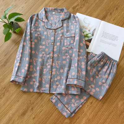 Damen Blumenmuster Pyjama Set | Lässig