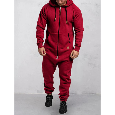 Herren Bequeme Warme Jumpsuit | Kapuze