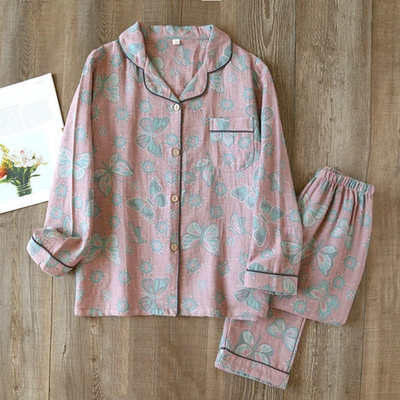 Damen Blumenmuster Pyjama Set | Lässig