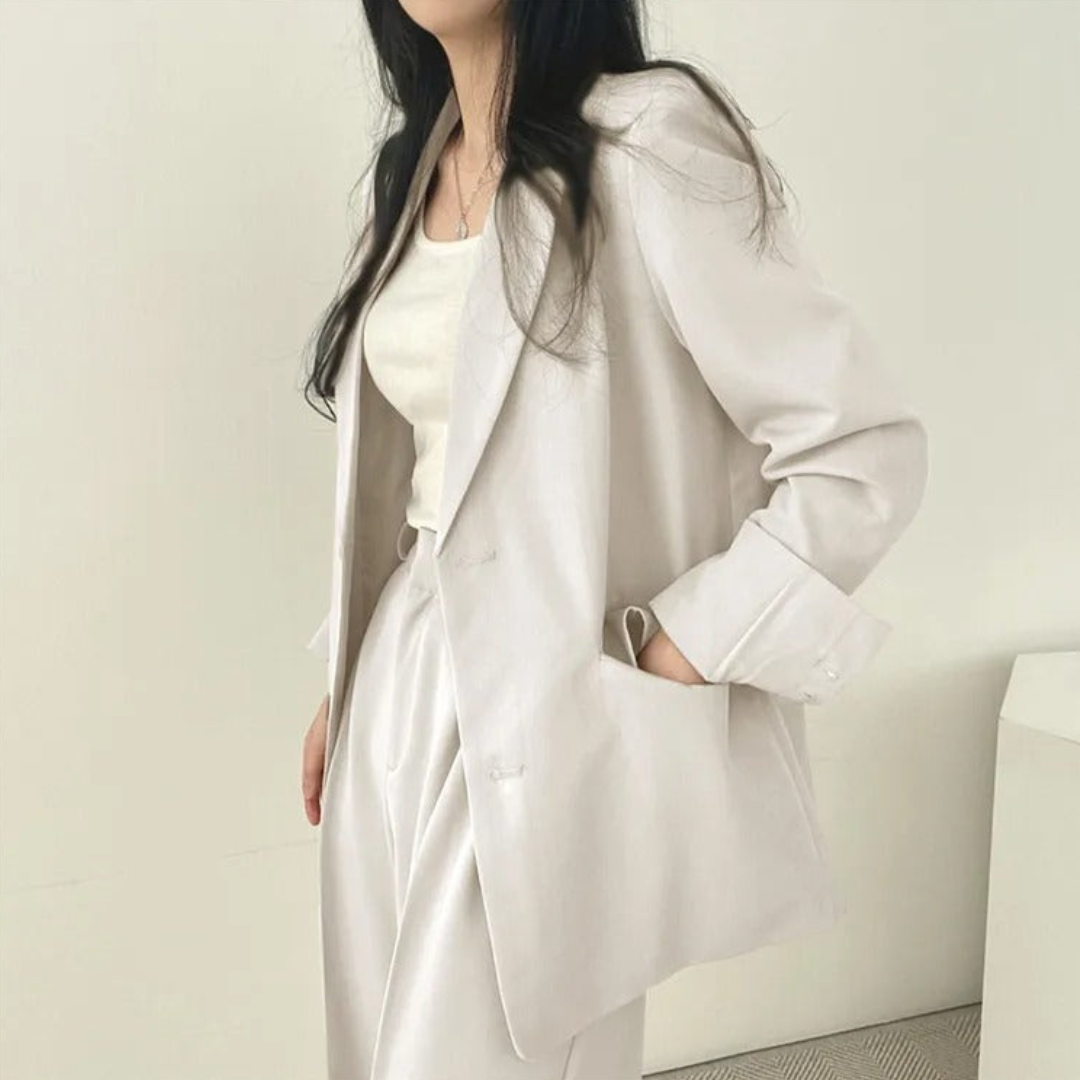 Damen Modischer Zweiteiliger Set | Arbeitskleidung
