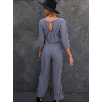 Damen Elegante Jumpsuit | Weites Bein