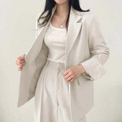 Damen Modischer Zweiteiliger Set | Arbeitskleidung