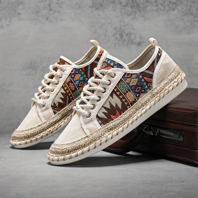 Herren Bedruckt Geschnürt Sneakers | Bequeme