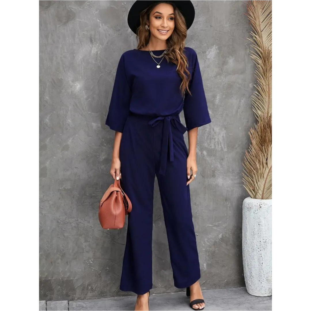 Damen Elegante Jumpsuit | Weites Bein