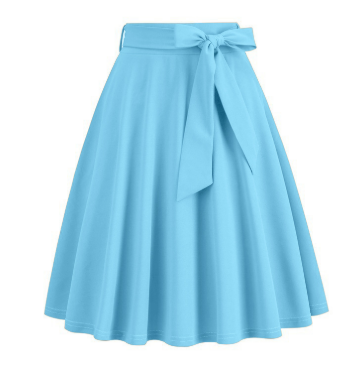 Damen Hoher Taille A Linie Midi Rock | Fliege