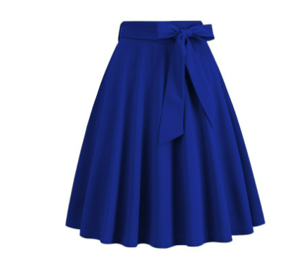 Damen Hoher Taille A Linie Midi Rock | Fliege