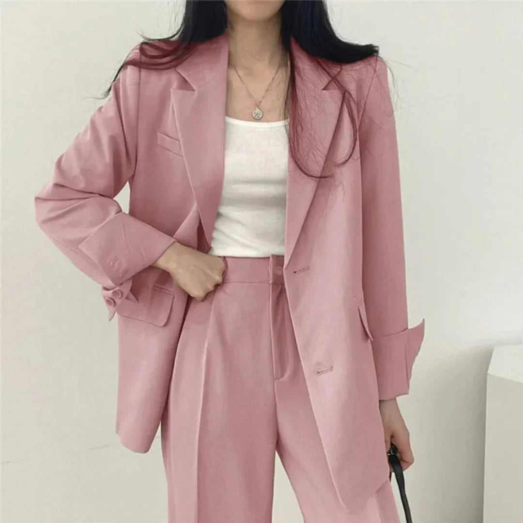 Damen Modischer Zweiteiliger Set | Arbeitskleidung